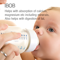 IBOB Helps with absorption of calcium, magnesium etc including minerals. Also helps with digestion of fat.