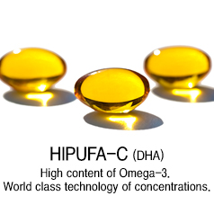HIPUFA-C High content of Omega-3. World class technology of concentrations.