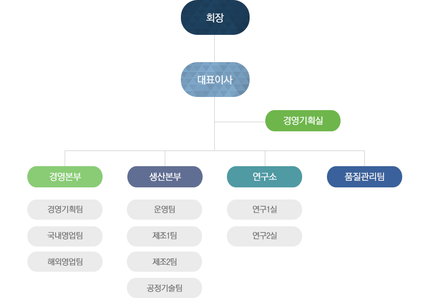 일신웰스 조직도